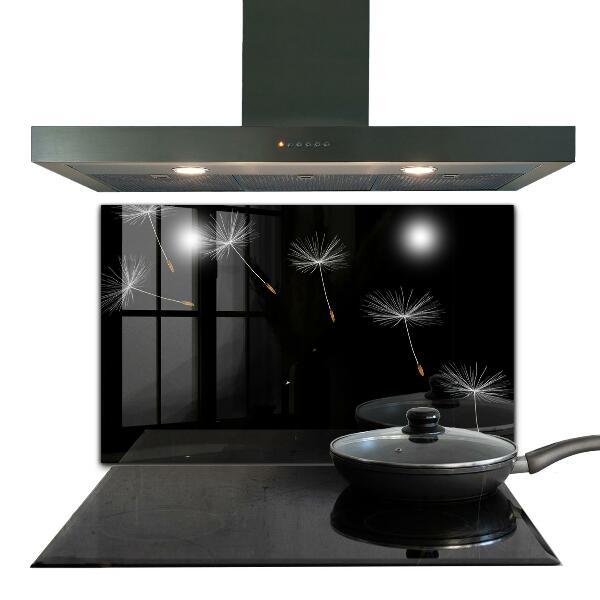 Stenska plošča za kuhinjo Dandelions in the wind