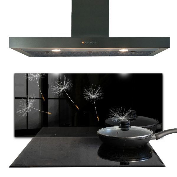 Stenska plošča za kuhinjo Dandelions in the wind