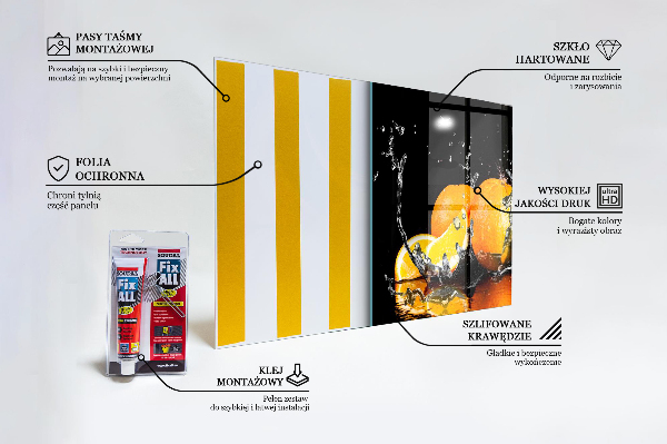 Zidna obloga za kuhinju Sočne pomaranče