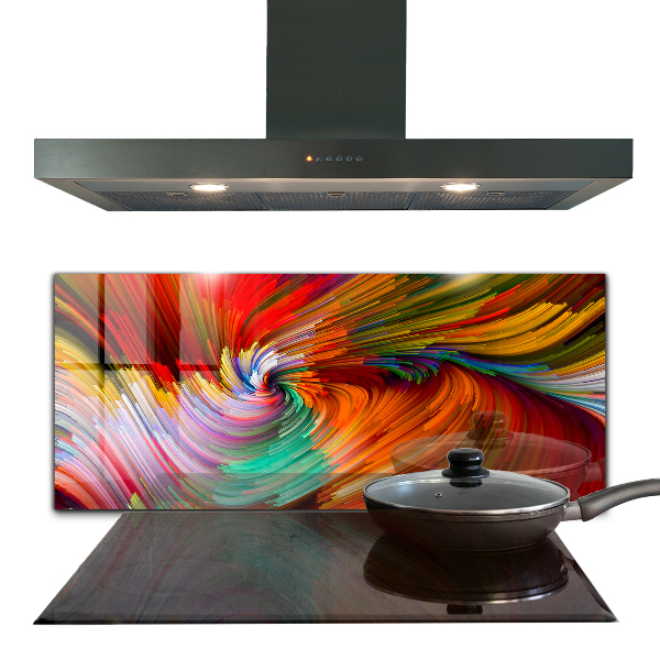 Stenska plošča za kuhinjo Energična barvna mešanica