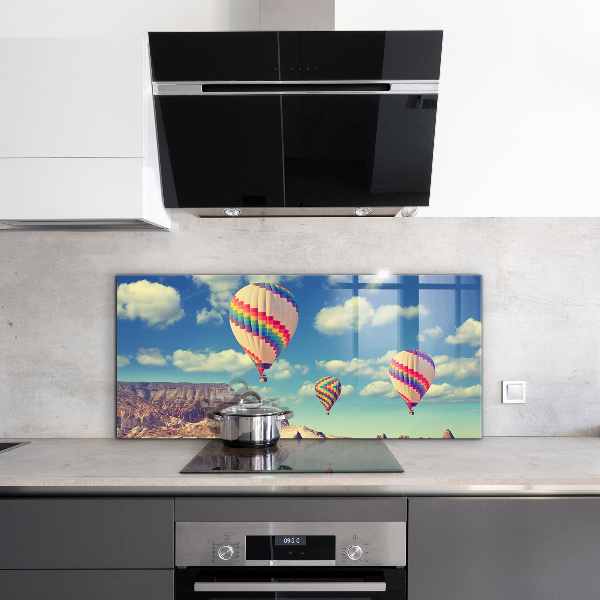 Stenska plošča za kuhinjo Cappadocia balloons turčija