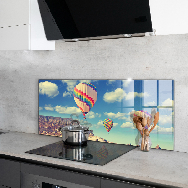 Stenska plošča za kuhinjo Cappadocia balloons turčija