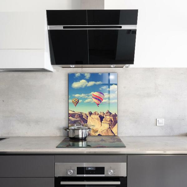 Stenska plošča za kuhinjo Cappadocia balloons turčija