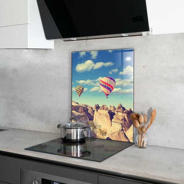 Stenska plošča za kuhinjo Cappadocia balloons turčija