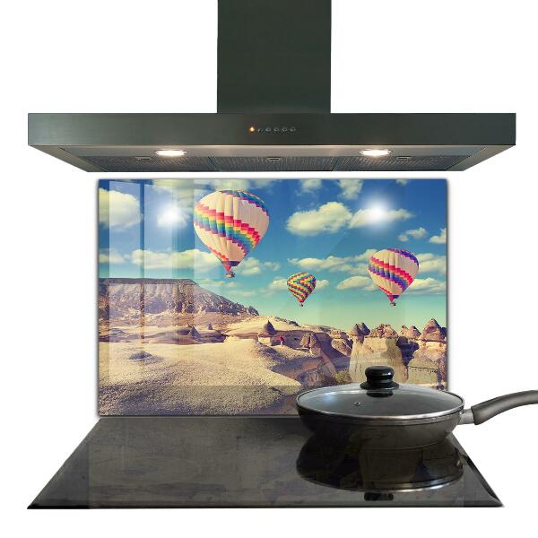 Stenska plošča za kuhinjo Cappadocia balloons turčija