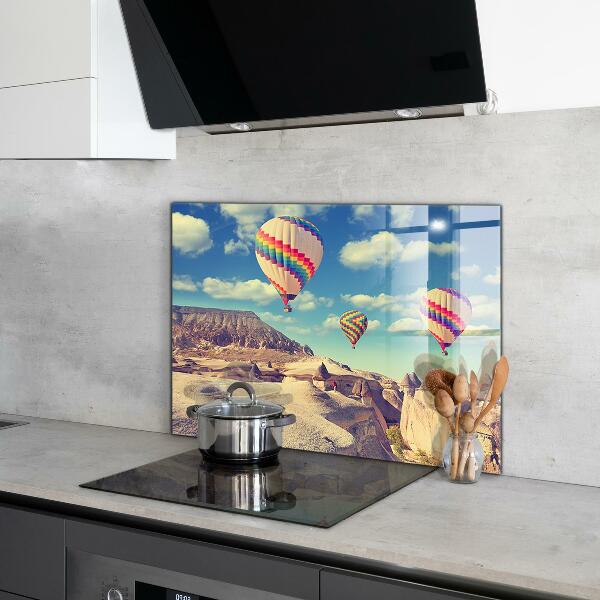 Stenska plošča za kuhinjo Cappadocia balloons turčija