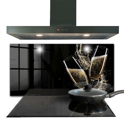 Zidna obloga za kuhinju Nočna zdravica s šampanjcem