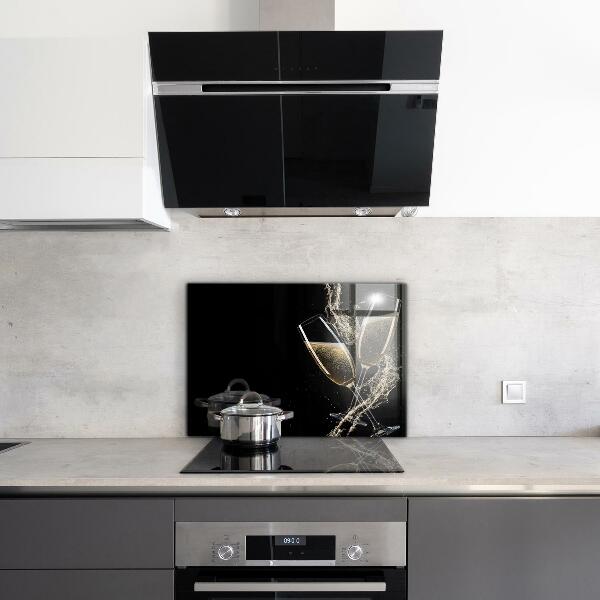 Zidna obloga za kuhinju Nočna zdravica s šampanjcem