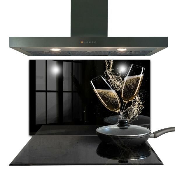 Zidna obloga za kuhinju Nočna zdravica s šampanjcem