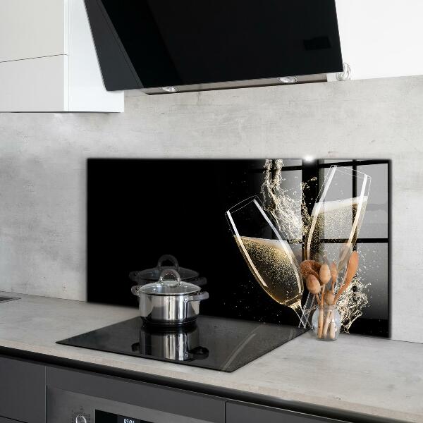 Zidna obloga za kuhinju Nočna zdravica s šampanjcem