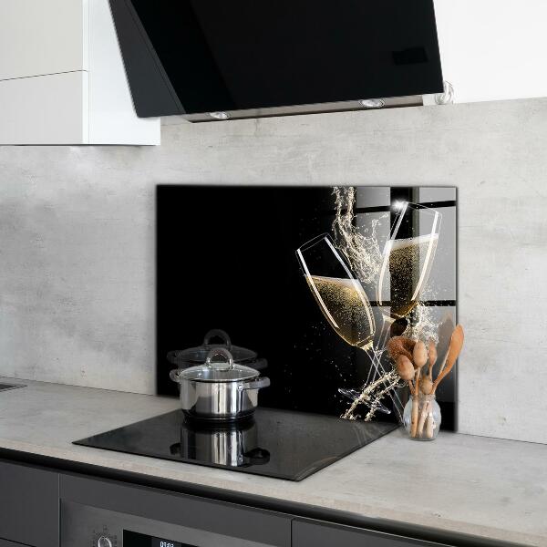 Zidna obloga za kuhinju Nočna zdravica s šampanjcem