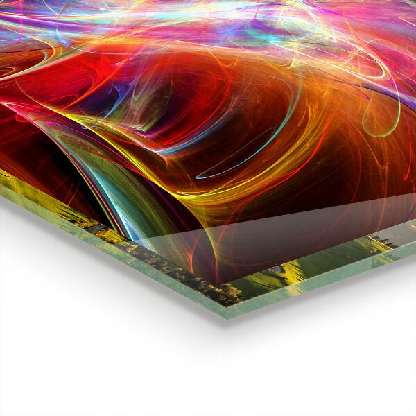 Stenska plošča za kuhinjo Energična barvna mešanica