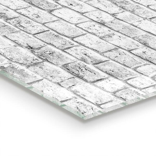 Stenska plošča za kuhinjo Sivi opečni naravni kamen