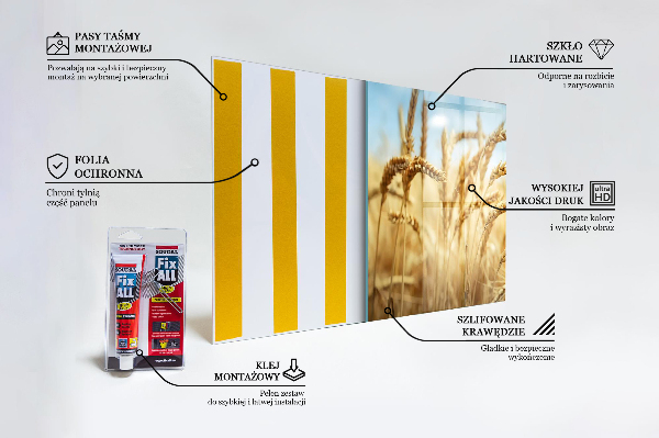 Stenska plošča za kuhinjo Žitni darovi matere narave