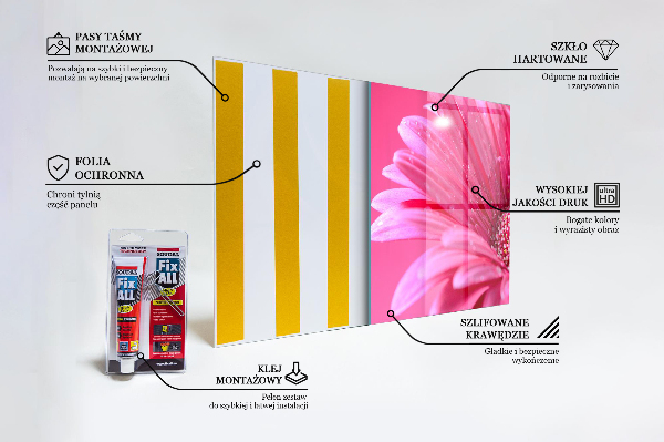 Stenska plošča za kuhinjo Podrobnosti o naravi roza rože