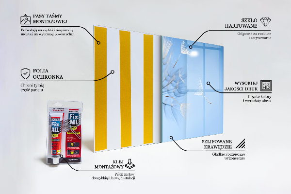 Stenska plošča za kuhinjo Nežni regrat