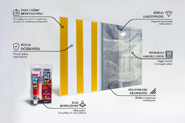 Stenska plošča za kuhinjo Galaxy chaos fantasy