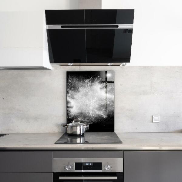 Stenska plošča za kuhinjo Abstrakcija eksplozije prahu