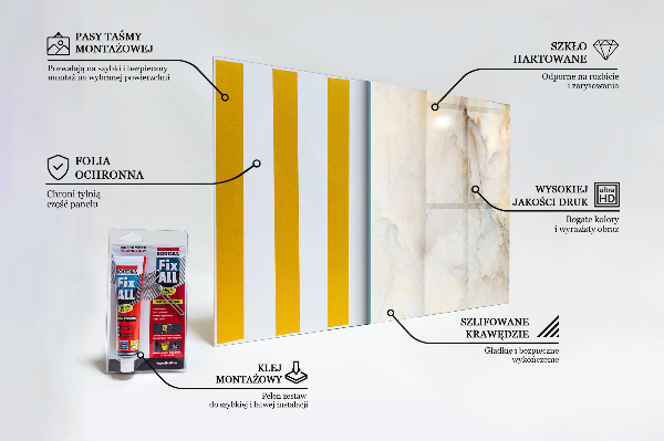 Stenska plošča za kuhinjo Abstraktni marmor