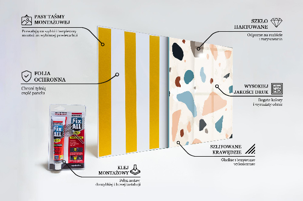 Stenska plošča za kuhinjo Terrazzo terrazzo kamen