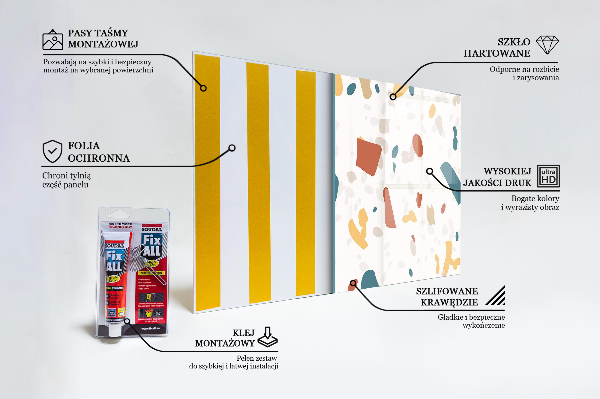 Stenska plošča za kuhinjo Terrazzo kamen