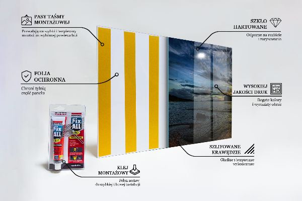 Stenska plošča za kuhinjo Sončni zahod ob morju