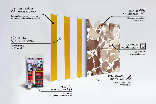 Stenska plošča za kuhinjo Naravni kamen teraco