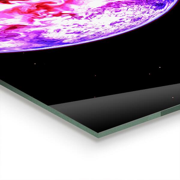 Stenska plošča za kuhinjo Skrivnostni planet vesolje