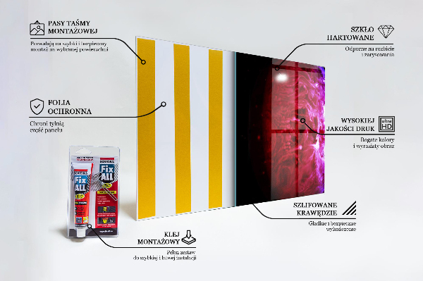 Stenska plošča za kuhinjo Skrivnostni planet vesolje