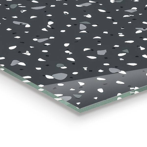 Stenska plošča za kuhinjo Tekstura teraco kamna