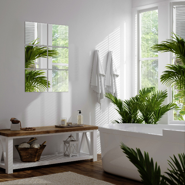 Zrcalne ploščice 6 kos 16x16 cm