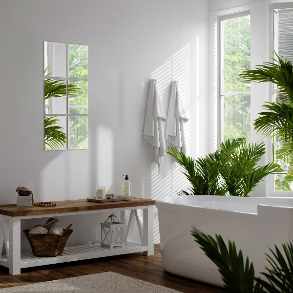 Zrcalne ploščice 6 kos 30x20 cm