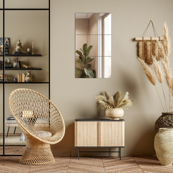 Zrcalne ploščice 6 kos 30x20 cm