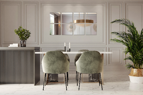 Zrcalne ploščice 6 kos 30x30 cm