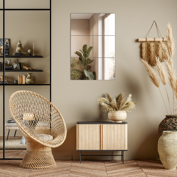 Zrcalne ploščice 6 kos 30x30 cm