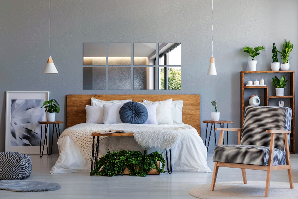 Zrcalne ploščice 6 kos 30x30 cm