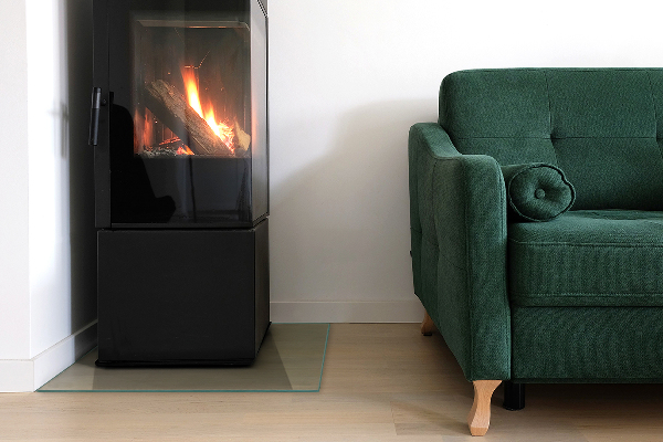 Steklo za kamin 50x50 cm