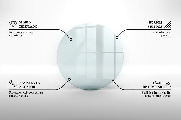 Podložna plošča za kamin fi60 cm