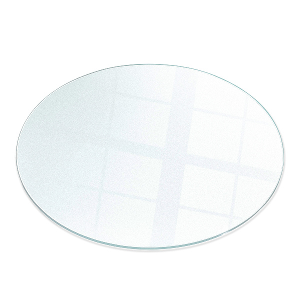 Okroglo polprosojno kaljeno steklo za pod kamin fi80 cm