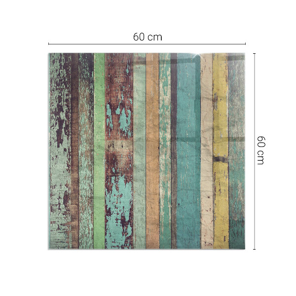 Kvadratna steklo za kamin Plošče v različnih odtenkih