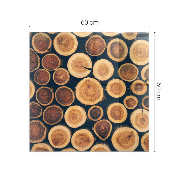 Kvadratna podložna plošča za kamin Škatla z rezanim lesom