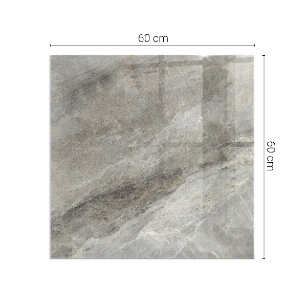 Kvadratna kaljeno steklo za kamin Vzorec naravnega kamna