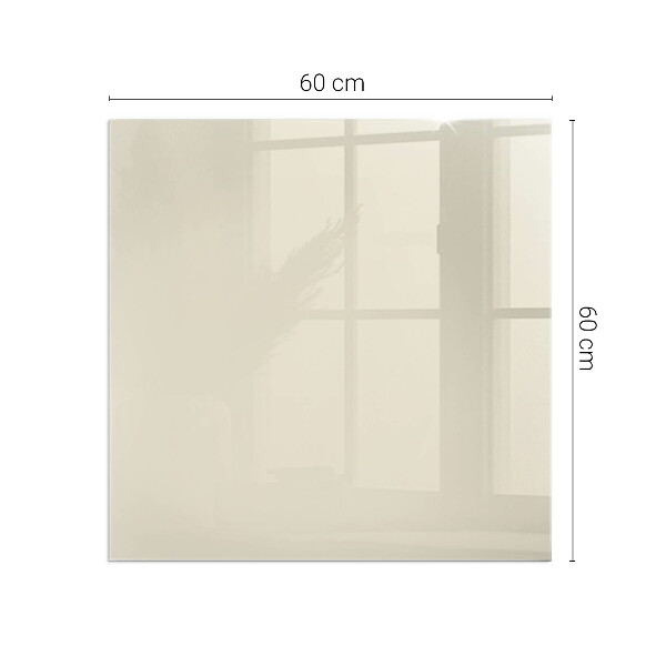 Kvadratna steklo za kamin Barva Bež