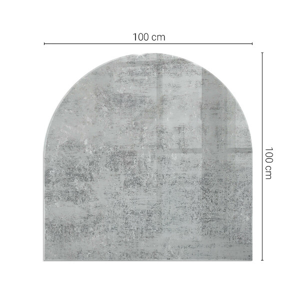 Polovalna kaljeno steklo za pod kamin Abstraktna tekstura ozadja