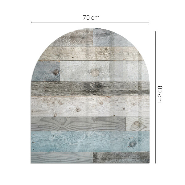 Polovalna steklo za pod kamin Plošče v različnih odtenkih