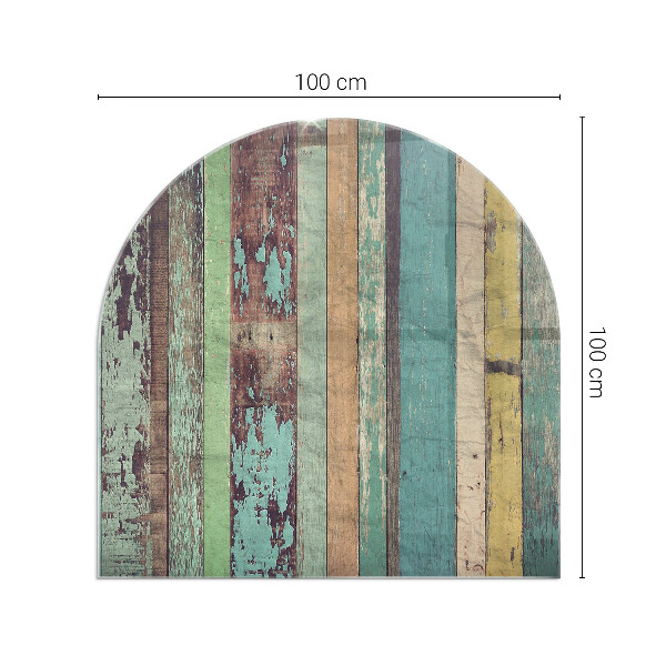 Polovalna ognjevarno steklo za kamin Plošče v različnih odtenkih