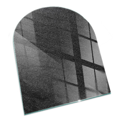 Polovalna kaljeno steklo za pod kamin Tekstura kamnite površine