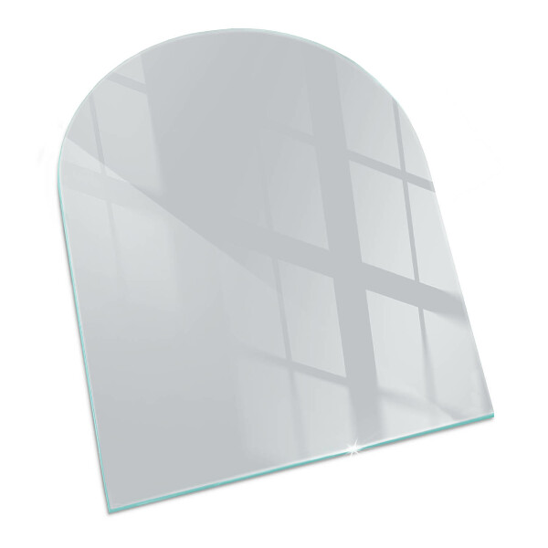 Polovalna steklo za pod kamin Barva siva