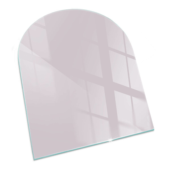 Polovalna steklo za pod kamin Barva Svetlo vijolična