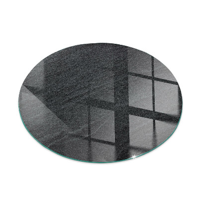 Okrogla steklena podložna plošča za kamin Tekstura naravnega kamna